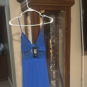 Fashion Nova Royal Blue pants jumpsuit